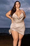 Shimmery Mocha Diva- Plus Size Swim Cover Up